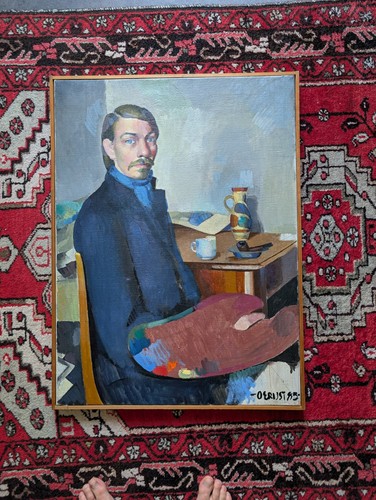 Tableau autoportrait artiste - tableau,