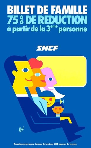Affiche poster train sncf - affiche,