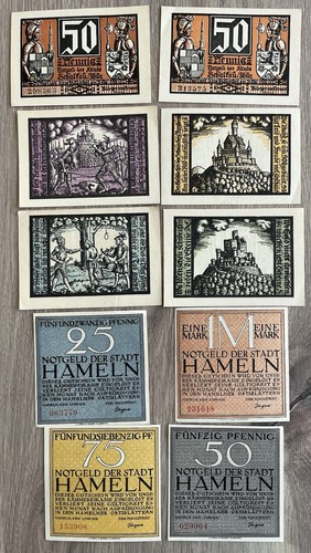 Lot billets allemand - lot, de