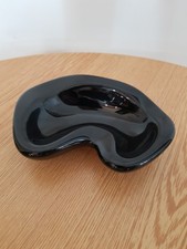 Joli Cendrier Ou Petit Vide Poche Céramique Noir Vintage