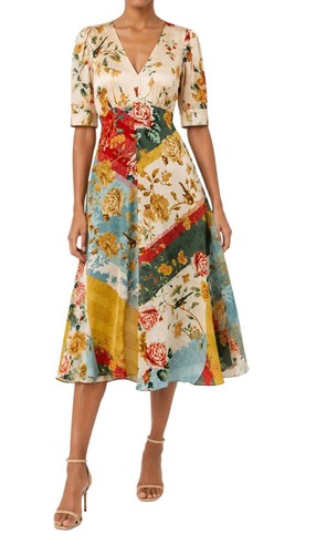 Robe décontractée midi satin - décontractée,