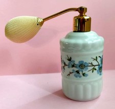 VAPORISATEUR en PORCELAINE DE PARIS  décor   pêcher bleu