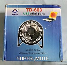 USB Ventilateur Mini Bureau Table Portable Silencieux Ordinateur PC Inclinable