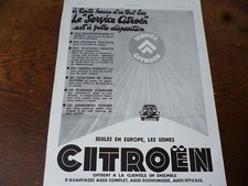 CITROEN service 171+ STANDARD MOTOR OIL publicité papier ILLUSTRATION 1933