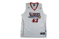 Maillot basket rétro Sixers Philadelphie N°42 Brand NBA