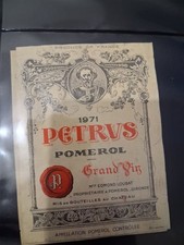 ETIQUETTE CHATEAU PETRUS 1971