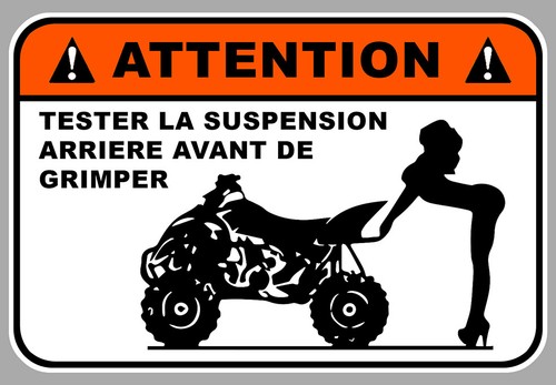 Quad attention danger - quad, humour