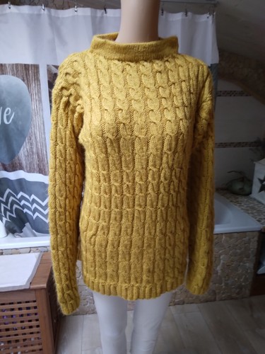 Superbe pull tricoté - pull, main