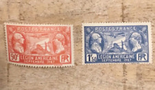 timbres FRANCE.légion Américaine n° 244 et 245 **