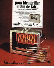 PUBLICITE ADVERTISING 054   1973  MOULINEX   grill