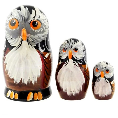 Poupée chouette matriochka - poupée,
