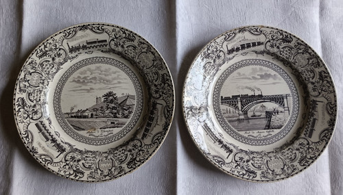 Assiettes parlantes gien - assiettes,
