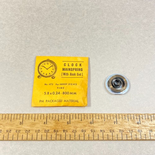 Clock mainspring hook - clock,