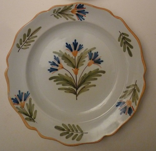 Assiette ancienne faïence - en,