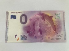 BILLET TOURISTIQUE ZÉRO EURO 0 EURO MARINELAND 2015
