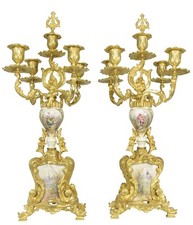 CHANDELIER Kaminuhr Empire