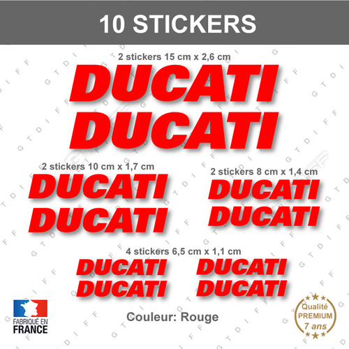 Stickers ducati rouge - stickers,