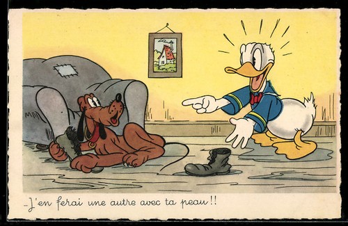 Donald duck trouve - trouve, sa