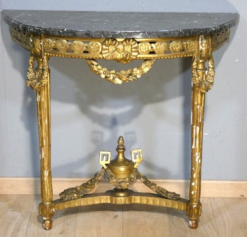 Console demi lune - console, en