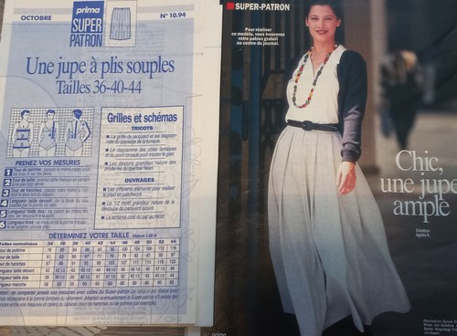 Patron jupe plis souple - jupe,