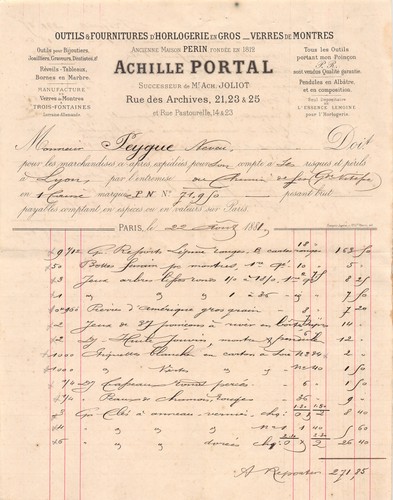 1881 outils fournitures - outils, d