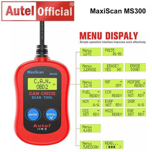 Autel maxiscan ms300 obdii - autel,