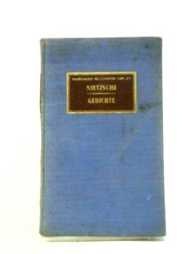 Gedichte friedrich nietzsche - gedichte, (friedrich
