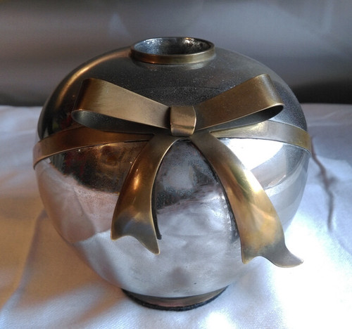 Vase boule avec noeud - , en