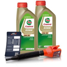 2X 1 LITRE 0W-30 CASTROL EDGE