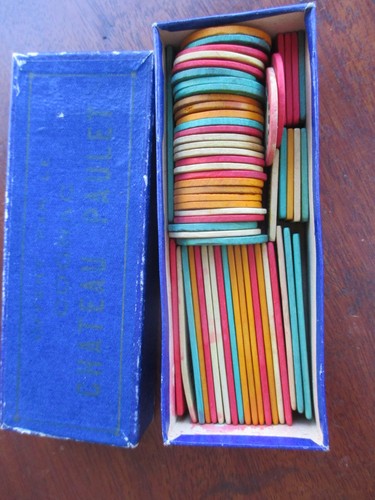 Boite jetons bois - jetons, en