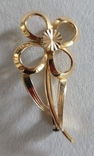 Broche Ancienne Fleur Signée