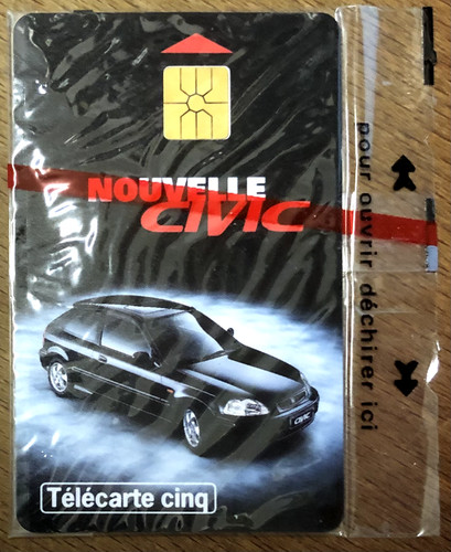 Telecarte honda civic - 5u,