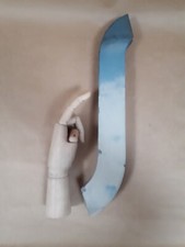 lettre d'enseigne métal zinc vintage 1950 1960 S 40 cm haut