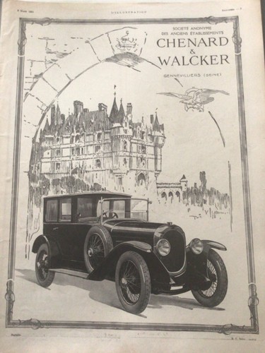 Publicite ancienne automobile - ancienne,