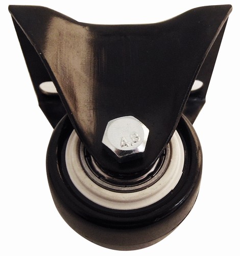 Roue caoutchouc avec plaque - caoutchouc,