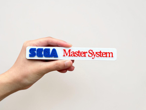 Plaque logo sega master system - plaque,