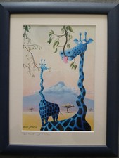 Tableau Girafe Signé Vincent Dufour
