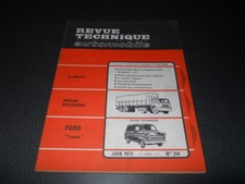 revue technique automobile RTA n°314 - FORD Transit - Utilitaires