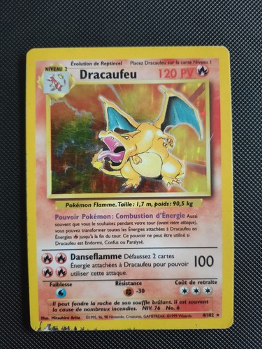 Carte pokémon dracaufeu holo - carte,