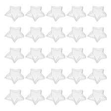  Boîte à bonbons transparente en forme d'étoile, 25 pièces, pour cadeaux de