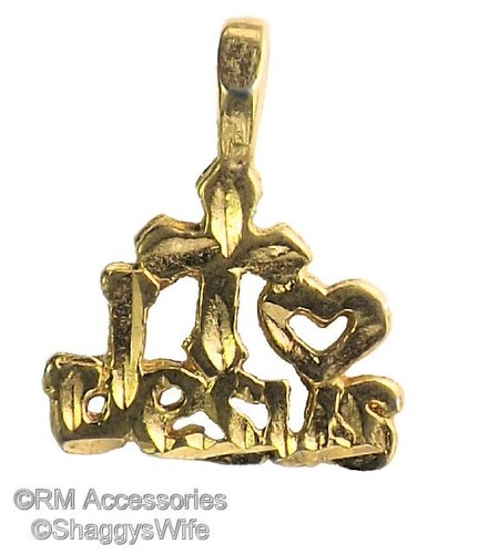 Love jesus charm small - i, /