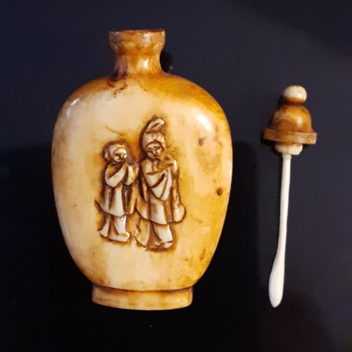 Flacon tabatiere ancienne - flacon,