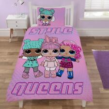 L. O.L.Surprise Housse Couette Simple Set Style Reines Enfants Literie 2-in-1