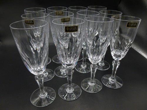 Verres pied flute a - 12,