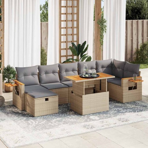 Salon jardin avec coussins - avec,