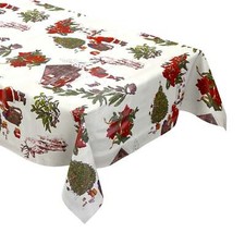 Nappe de Table en Toile Cirée Motif Père Noël P984-1 Carré Rond Oval