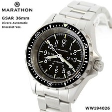 Plongeur automatique Marathon GSAR 36mm WW194026 avec bracelet en acier...