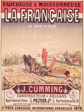 Affiche publicitaire â€œLa Francaise, faucheuse et moissonneuseâ€ (60 x 80 cm)