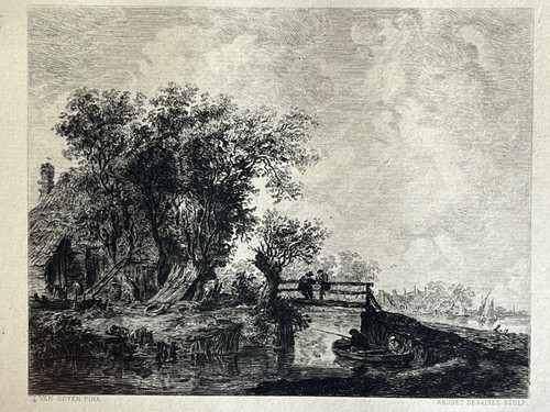 Van goyen gravure eau forte - van,