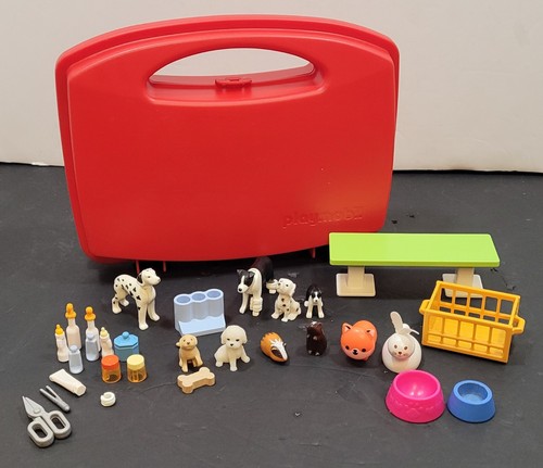 Playmobil vet visit - playmobil, w/red